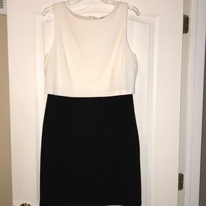 NWOT color block black and white dress